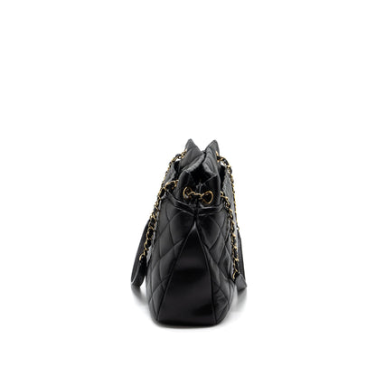 Chanel Matelasse Chain Tote Bag Caviar Black