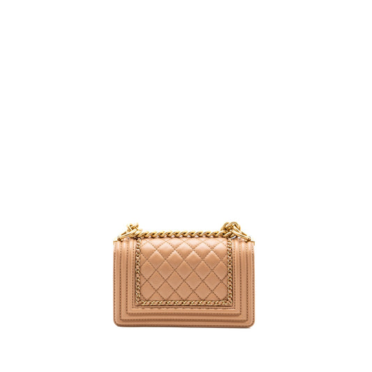 Chanel Small Boy Bag limited edition Calfskin Dark Beige