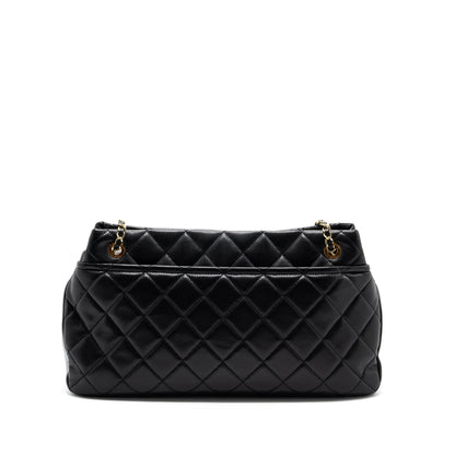 Chanel Matelasse Chain Tote Bag Caviar Black
