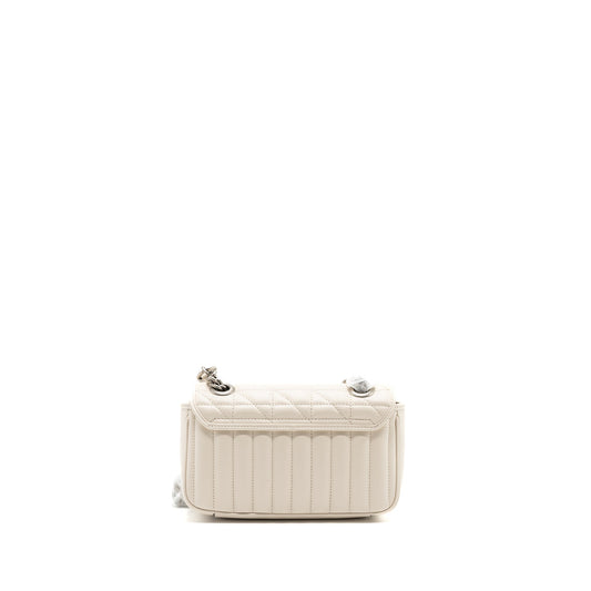 Gucci mini marmont calfskin leather cream SHW