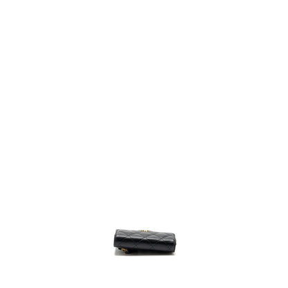 Chanel Classic Compact Wallet Caviar Black (Microchip)