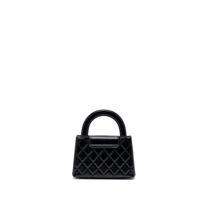 Chanel 23k Mini Shopping Tote Calfskin Black (Microchip)