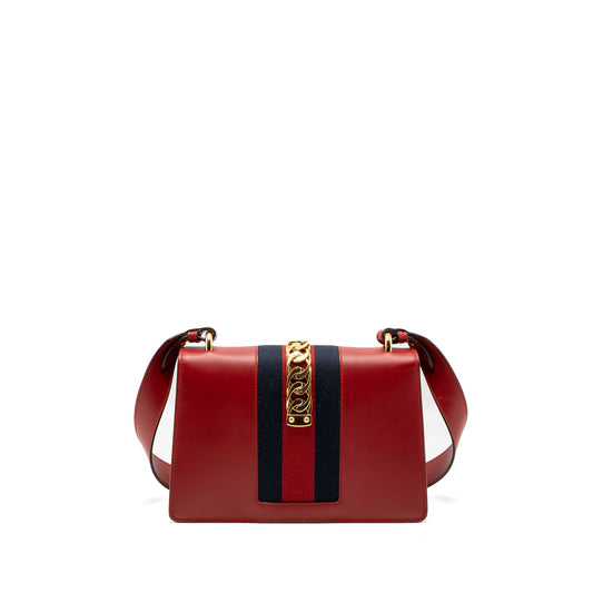 Gucci Small Sylvie Bag Calfskin Red