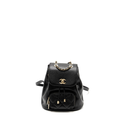 Chanel Affinity Backpack Caviar Black L (Microchip)