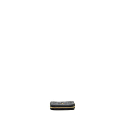 Chanel Zip Card Holder Caviar Black