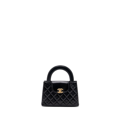 Chanel 23k Mini Shopping Tote Calfskin Black (Microchip)