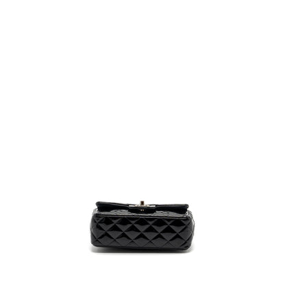 Chanel Mini Rectangular Flap Bag Patent Black