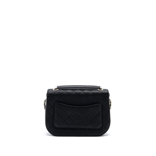 Chanel Flap Bag with handle Caviar Black/Multicolour L