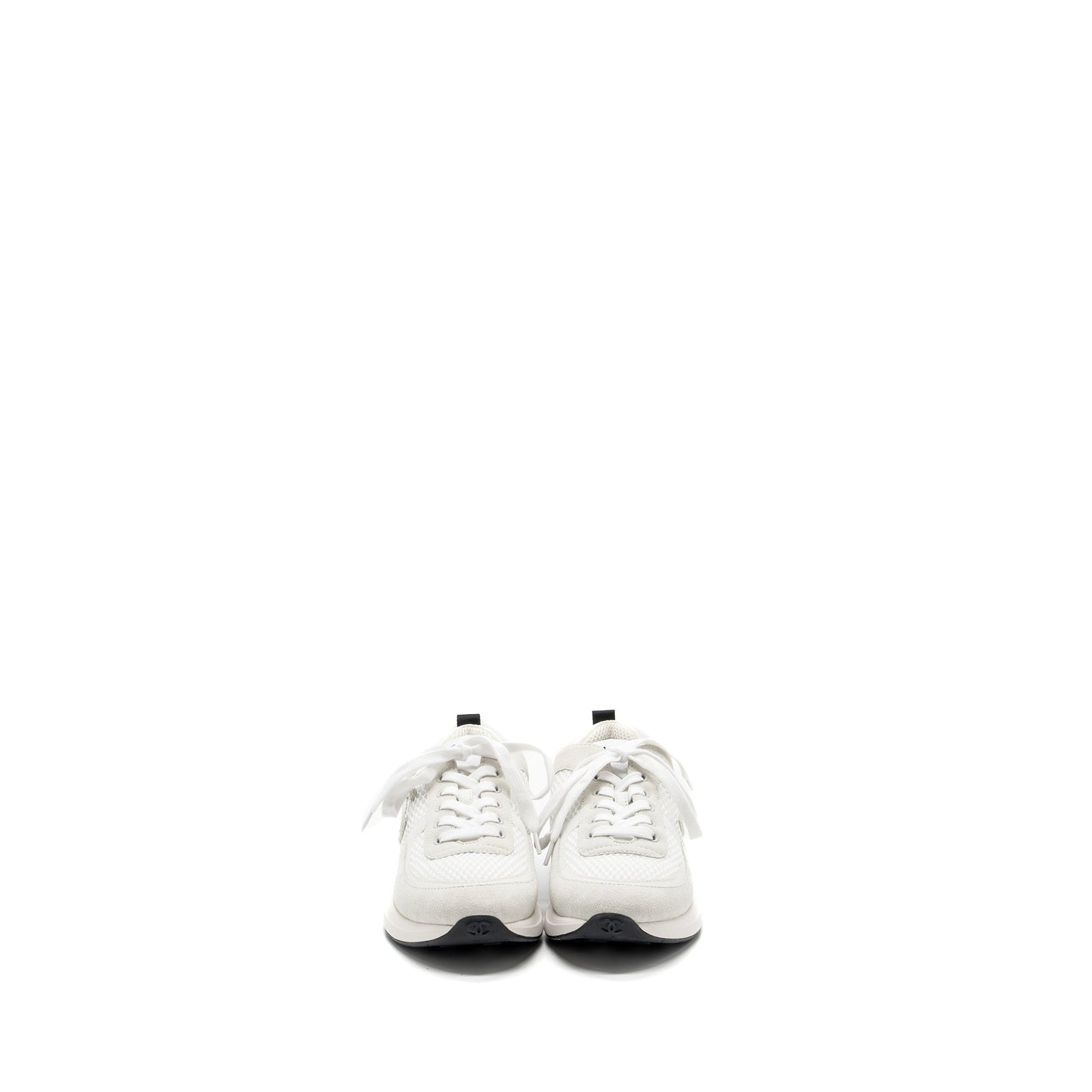 Chanel size 39 CC logo sneakers white