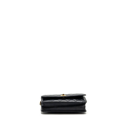 Chanel Pearl Crush Wallet On Chain Lambskin Black (Microchip)