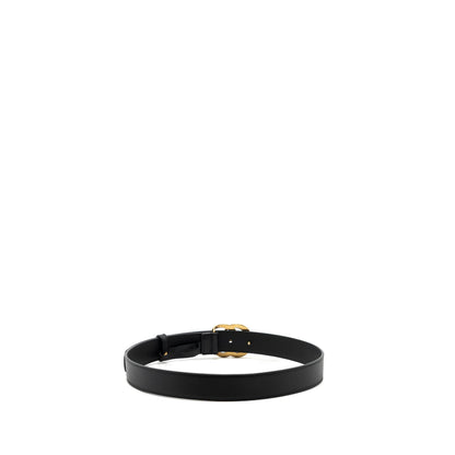 Gucci Size 75 GG Marmont Leather Belt Black