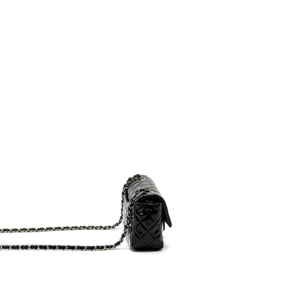 Chanel Mini Rectangular Flap Bag Patent Black