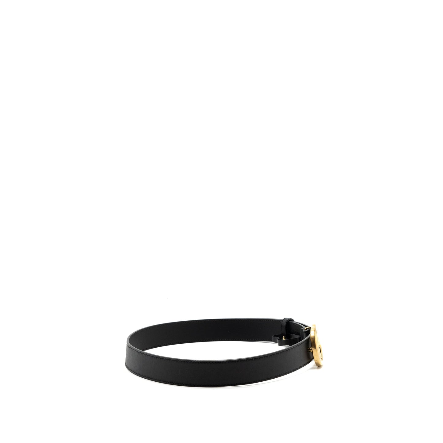 Gucci Size 75 GG Marmont Leather Belt Black