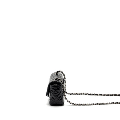 Chanel Mini Rectangular Flap Bag Patent Black