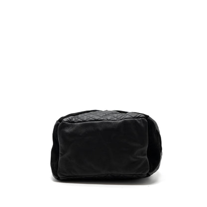Chanel Bucket Bag Goatskin/Sue Calfskin Black