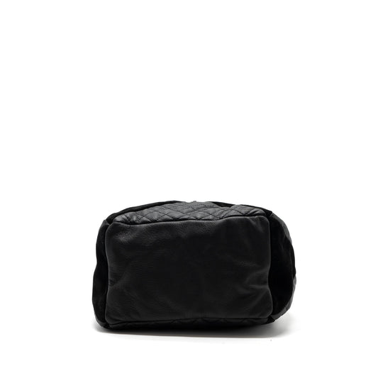 Chanel Bucket Bag Goatskin/Sue Calfskin Black