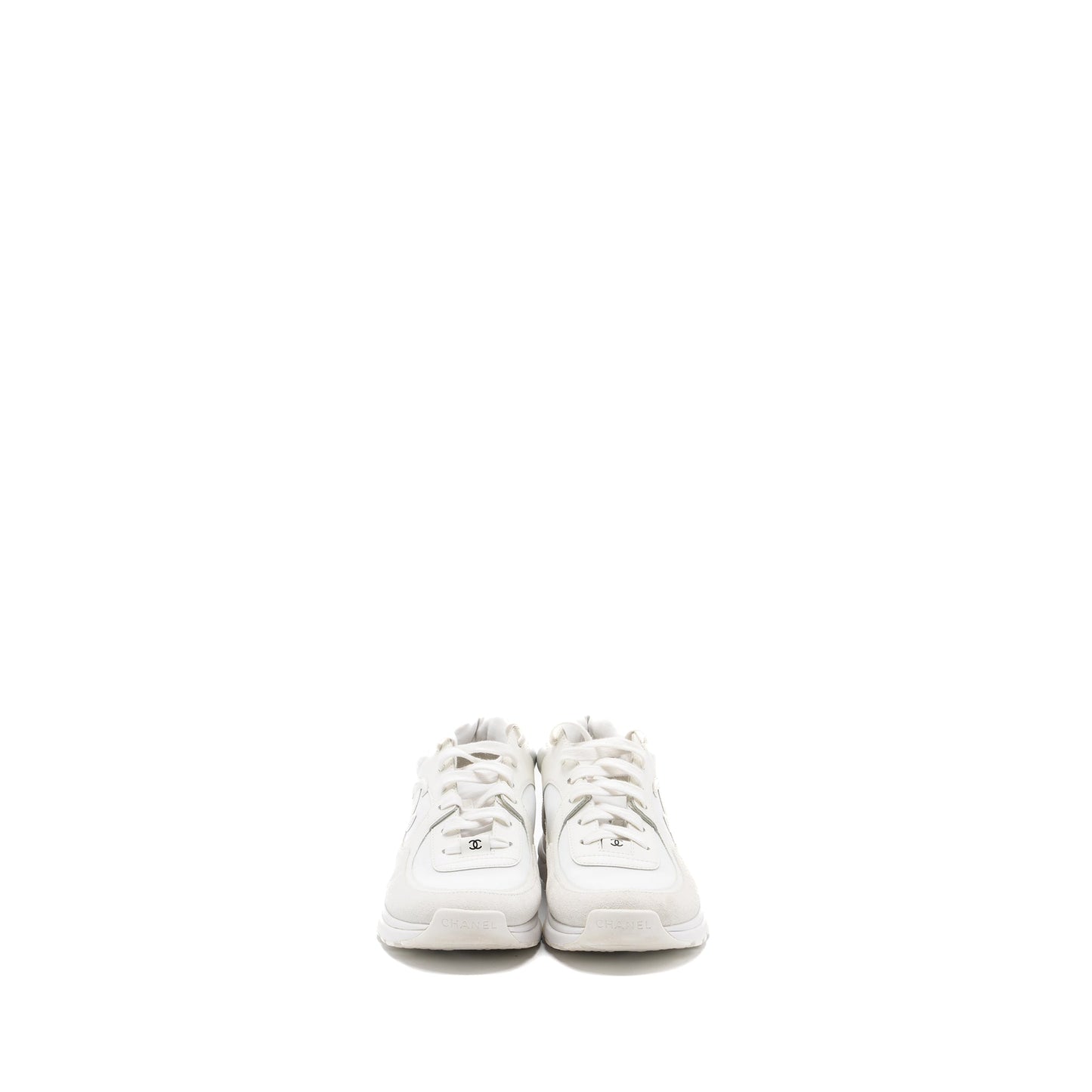 chanel size 39 CC sneakers white