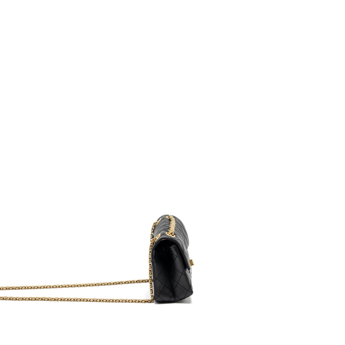 Chanel Mini 2.55 Reissue Aged Calfskin Black  (Microchip)