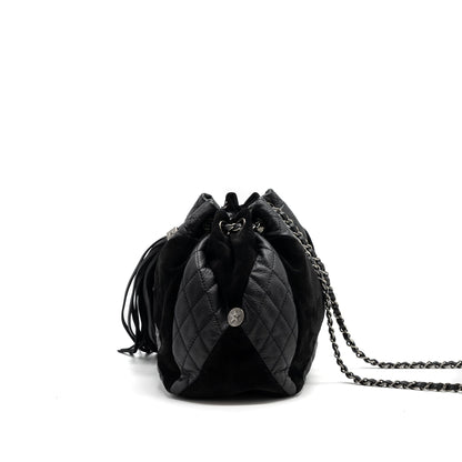 Chanel Bucket Bag Goatskin/Sue Calfskin Black