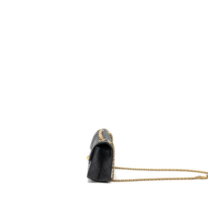 Chanel Mini 2.55 Reissue Aged Calfskin Black  (Microchip)