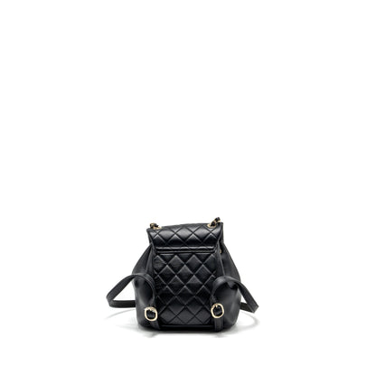 Chanel mini Duma backpack Lambskin black L (microchip)