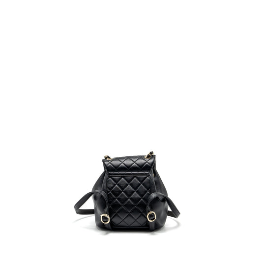 Chanel mini Duma backpack Lambskin black L (microchip)