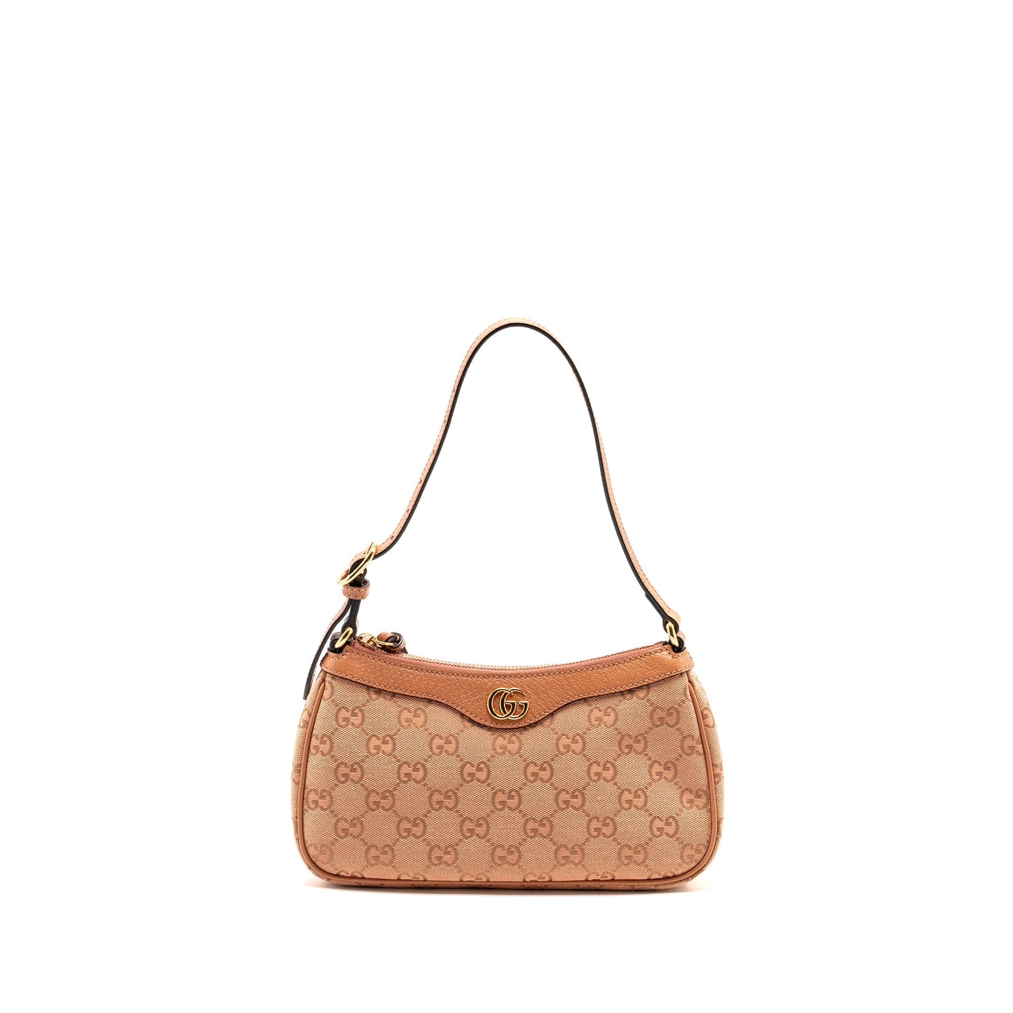 Gucci Small Ophidia Hobo Bag GG Supreme Canvas Pink L