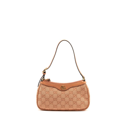 Gucci Small Ophidia Hobo Bag GG Supreme Canvas Pink L
