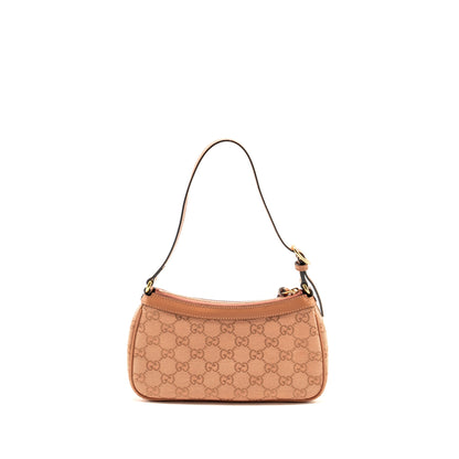 Gucci Small Ophidia Hobo Bag GG Supreme Canvas Pink L