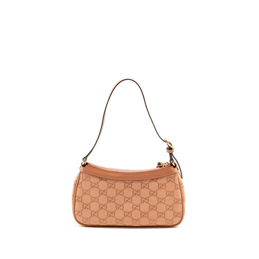 Gucci Small Ophidia Hobo Bag GG Supreme Canvas Pink L