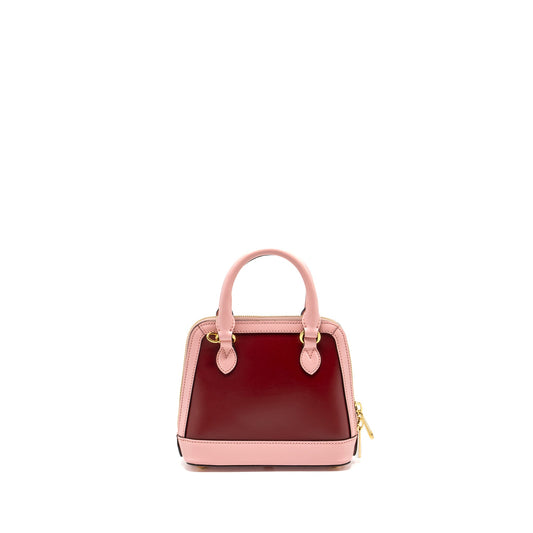 Gucci Horsebit 1955 mini top handle bag calfskin multicolour pink