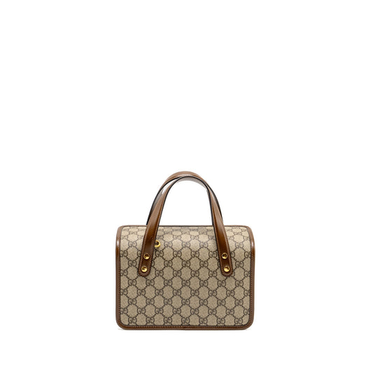 Gucci Top Handle Horsebit 1955 Bag GG Supreme Canvas