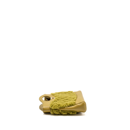 Chanel Mini 31 Bag Calfskin/Fur Olive Green L(Microchip)