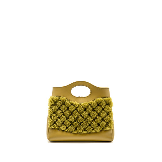 Chanel Mini 31 Bag Calfskin/Fur Olive Green L(Microchip)