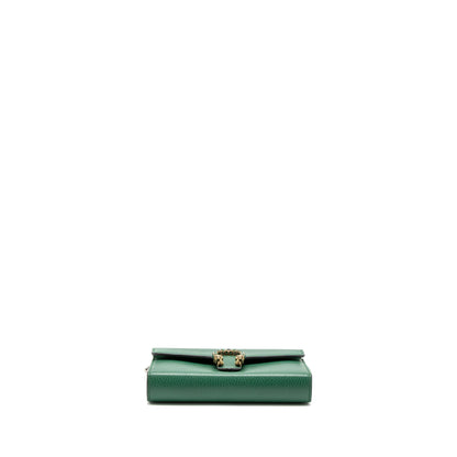 Gucci Dionysus Wallet On Chain Calfskin Green Multicolour Hardware