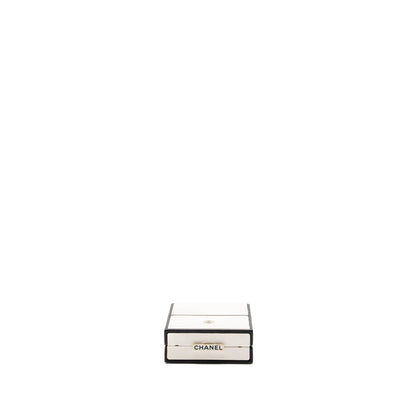 Chanel 21s Perfume Bottle Evening Bag Lambskin Black/White L