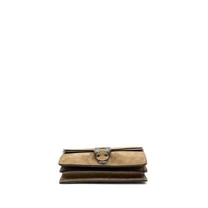 Gucci Dionysus shoulder bag suede leather light brown SHW