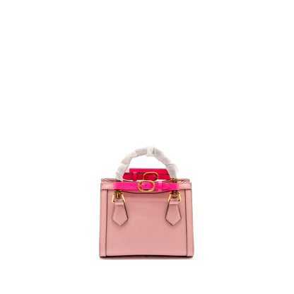 Gucci Mini Diana Bamboo Tote Bag Leather Pink