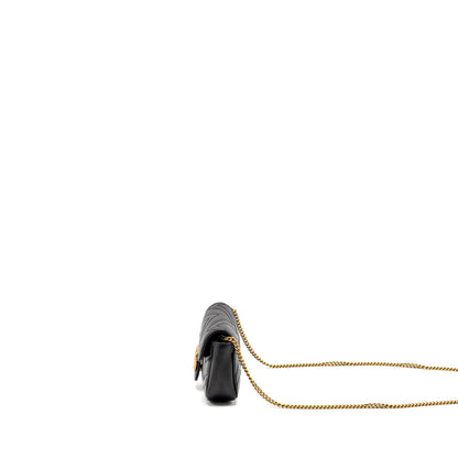 Gucci Super Mini Marmont calfskin black