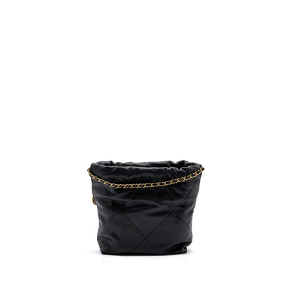Chanel mini 22 bag caviar black  (microchip)