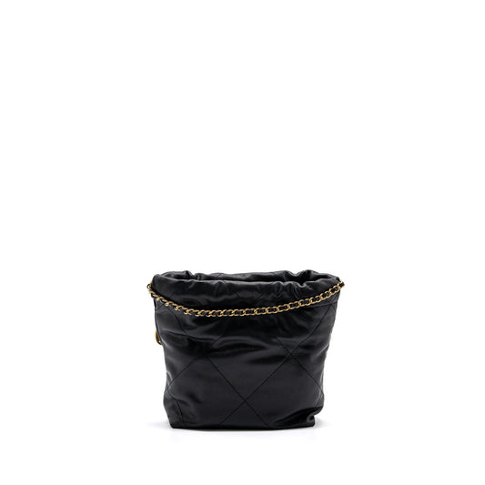 Chanel mini 22 bag caviar black  (microchip)