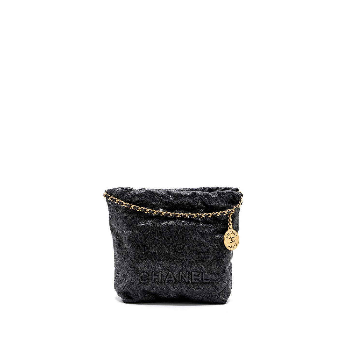 Chanel mini 22 bag caviar black  (microchip)
