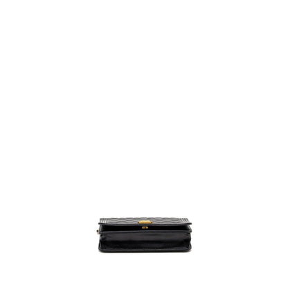 Chanel Boy Wallet On Chain Caviar Black