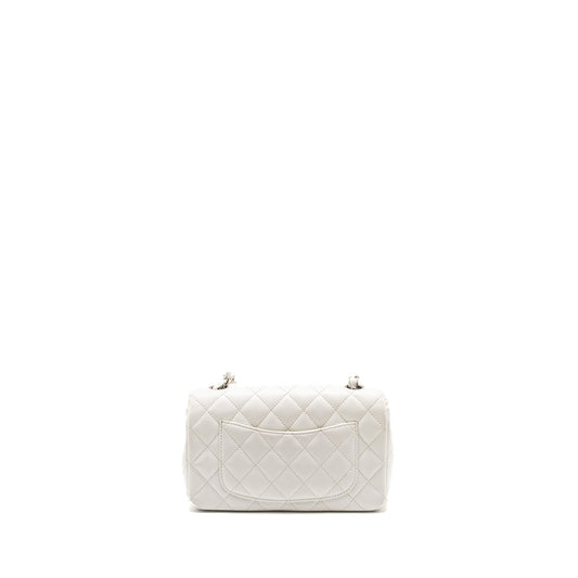 Chanel mini Rectangular Bag Flap Bag Caviar White