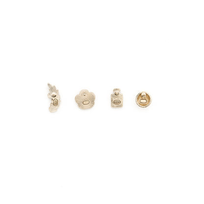 Chanel 4 Pins Brooch Crystal/ Pearl L
