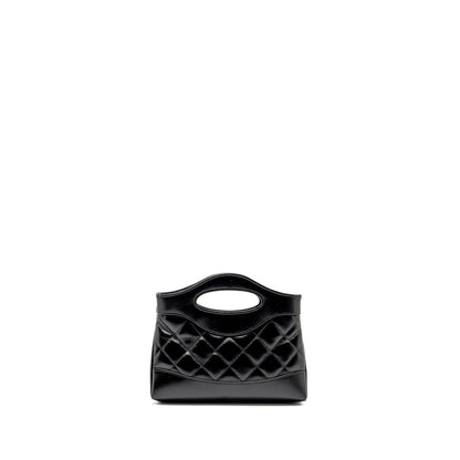 Chanel Mini 31 Clutch with Chain Shiny Calfskin Black L (microchip)