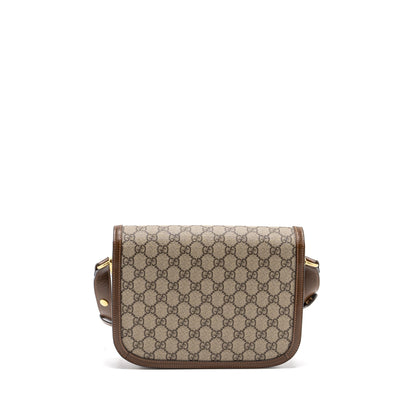 Gucci Horsebit 1955 Shoulder Bag GG Supreme Canvas / Leather Brown