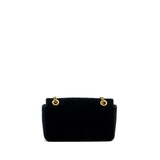 Gucci Small GG Marmont Bag Velvet Black