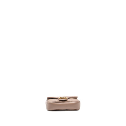 Gucci Super Mini GG Marmont Bag Calfskin Beige