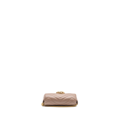 Gucci Super Mini GG Marmont Bag Calfskin Beige
